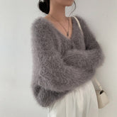 Mink Long-sleeved Knitted Cardigan For Women - Premium Top from Bless Charm - Just $0! Shop now at Bless Charm