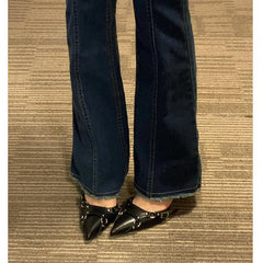 Women's High Heels Fine Heel With Black Shallow Mouth