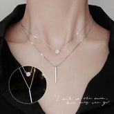 White Gold Double Chain Necklaces