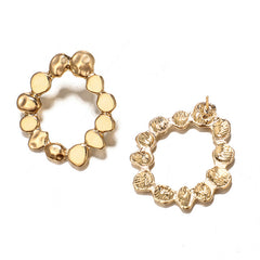 Gold Circle Earrings - Bless Charm