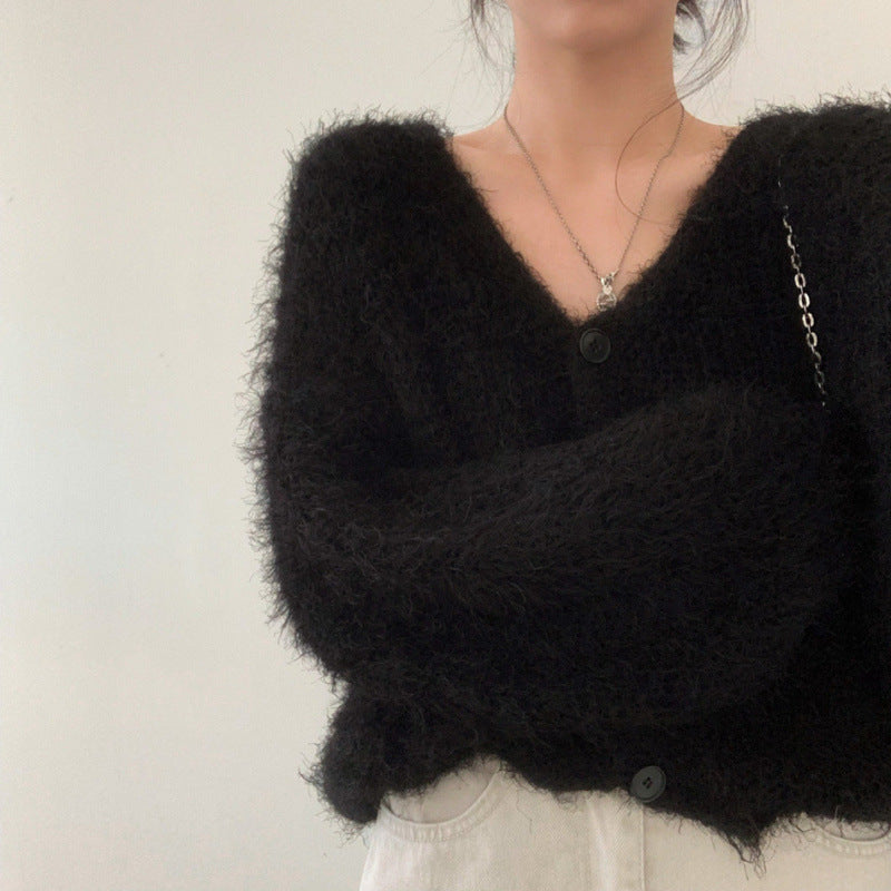 Mink Long-sleeved Knitted Cardigan For Women - Premium Top from Bless Charm - Just $0! Shop now at Bless Charm