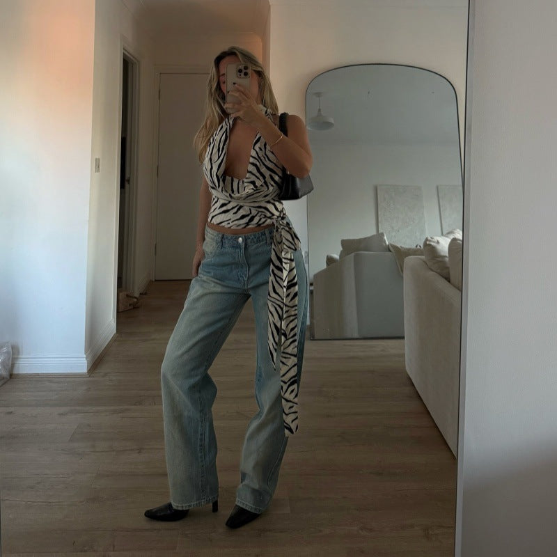 V-neck Trendy Top - Bless Charm