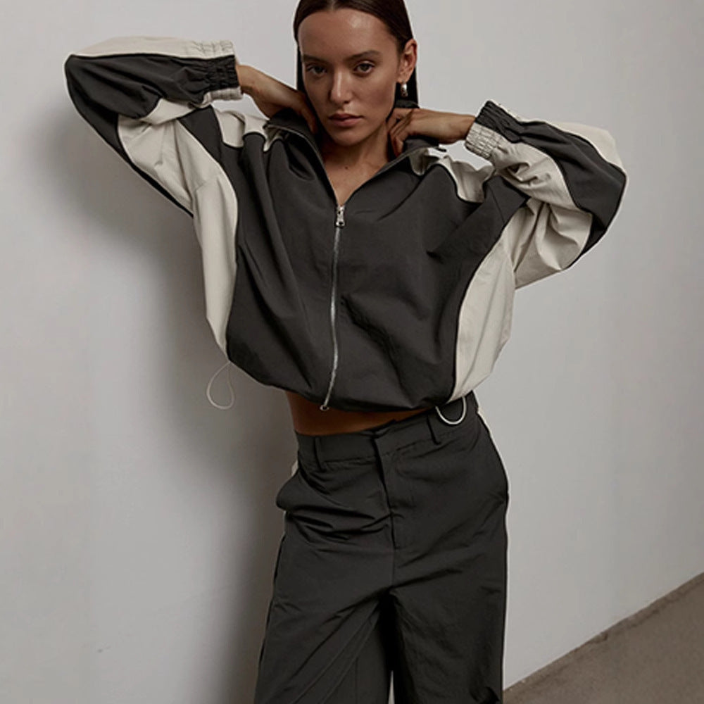 Drawstring Sports Jacket Trousers Suit Women - Bless Charm