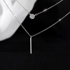 White Gold Double Chain Necklaces