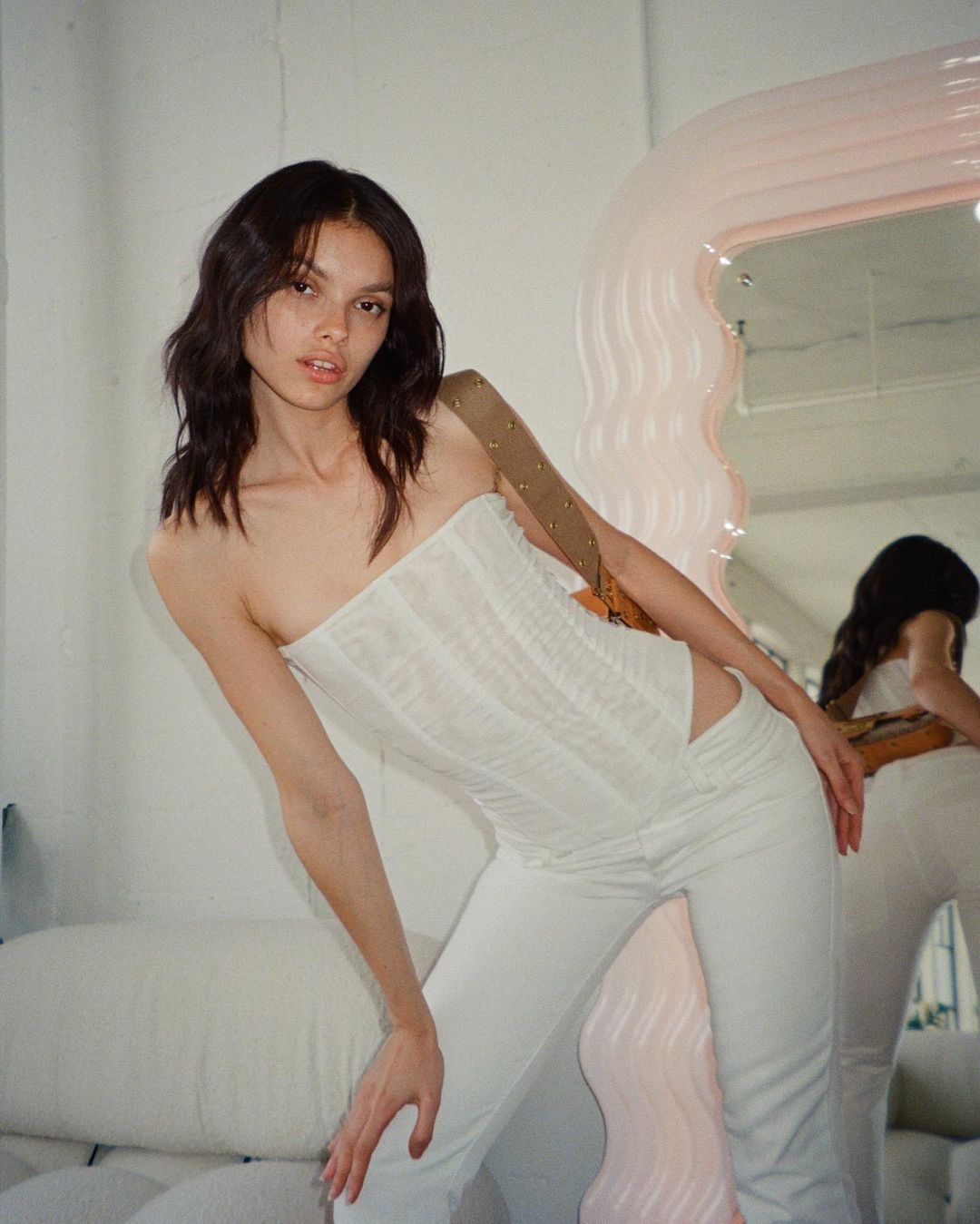 New Mesh Crop Corset Tank - Bless Charm