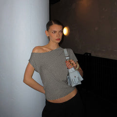 Shoulder-baring shirt - Bless Charm