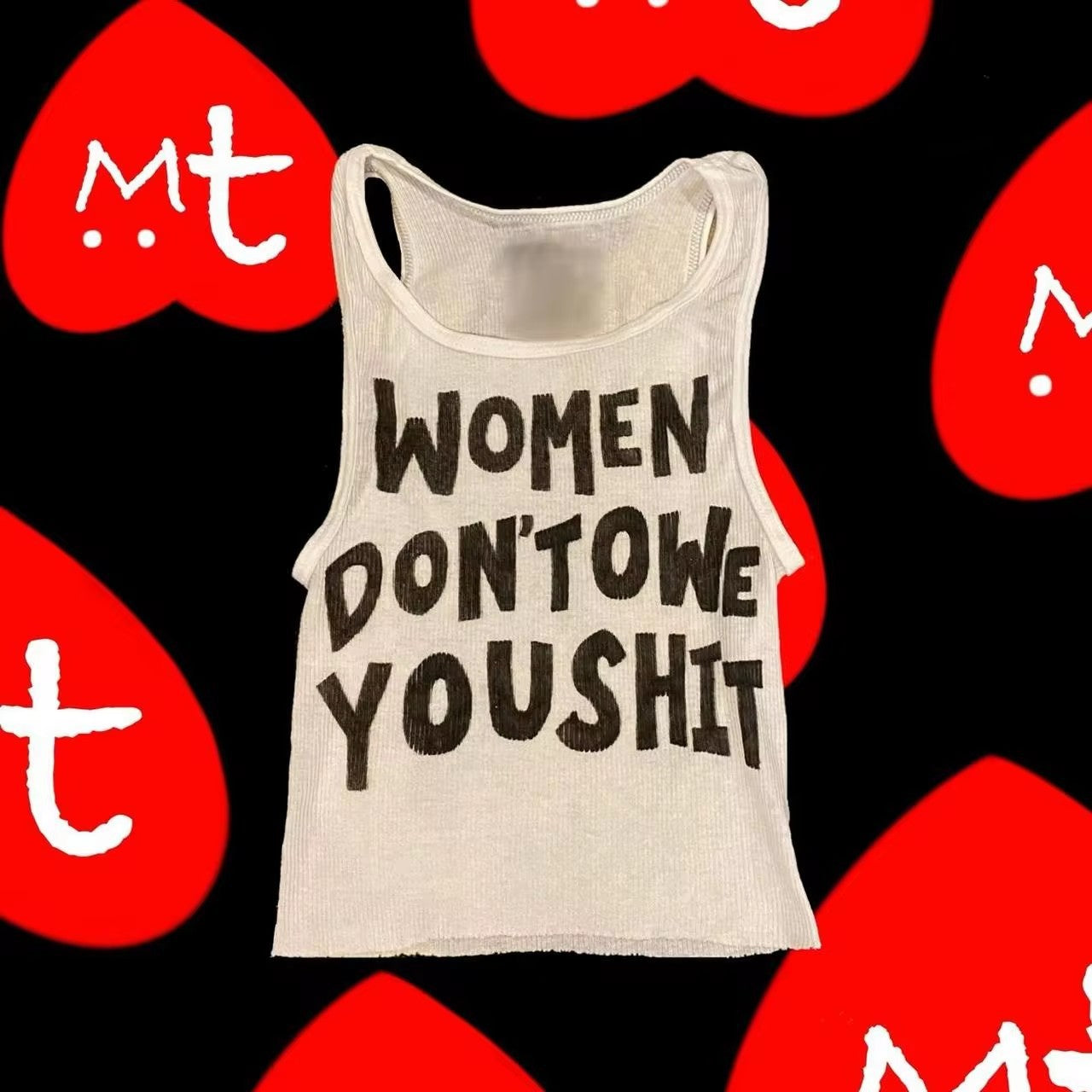 Women's Letter Printing Versatile Slim-fit Top - Bless Charm
