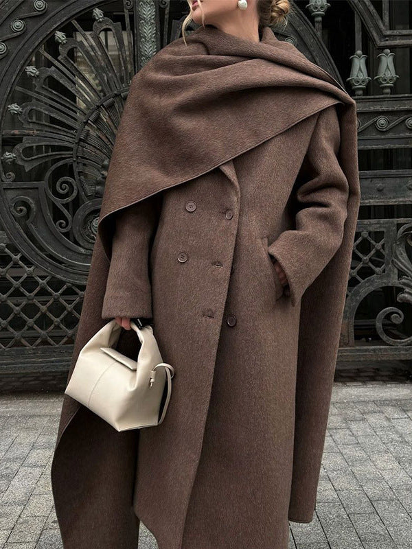 Collar Woolen Coat - Bless Charm