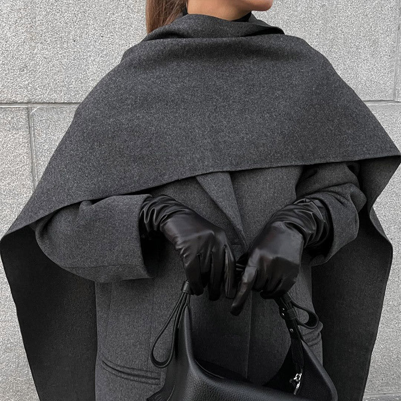 Collar Woolen Coat - Bless Charm