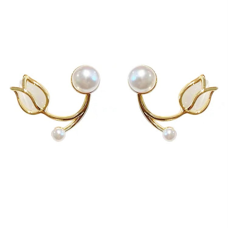 Tulip Stud Earrings - Premium Jewellery from Bless Charm - Just $20.89! Shop now at Bless Charm