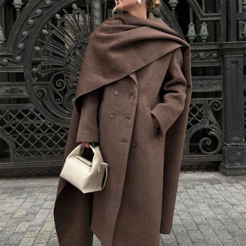 Collar Woolen Coat - Bless Charm
