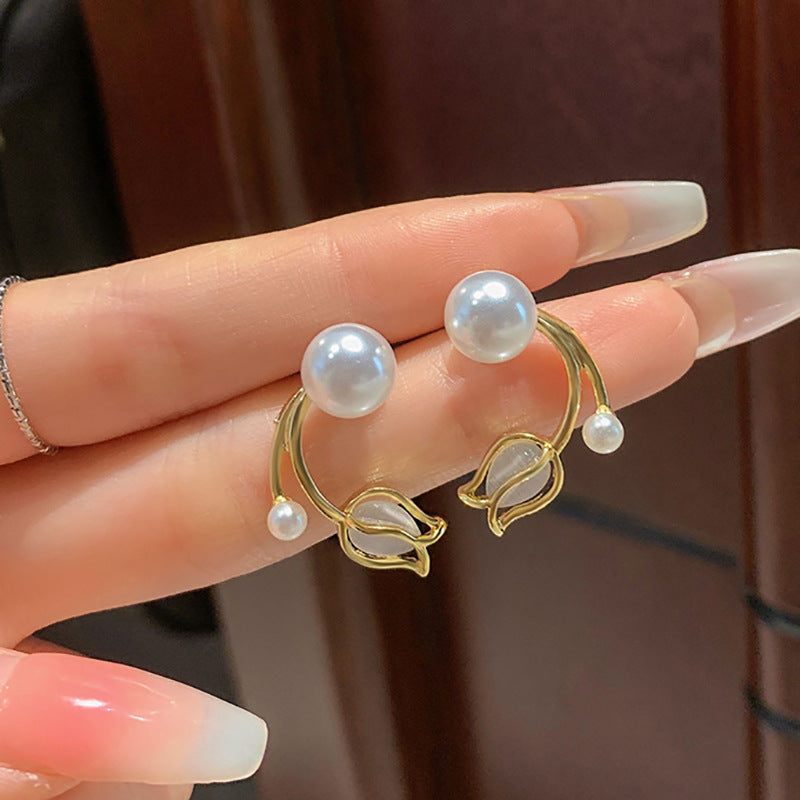 Tulip Stud Earrings - Premium Jewellery from Bless Charm - Just $20.89! Shop now at Bless Charm