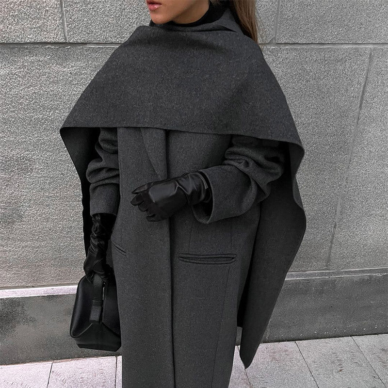 Collar Woolen Coat - Bless Charm