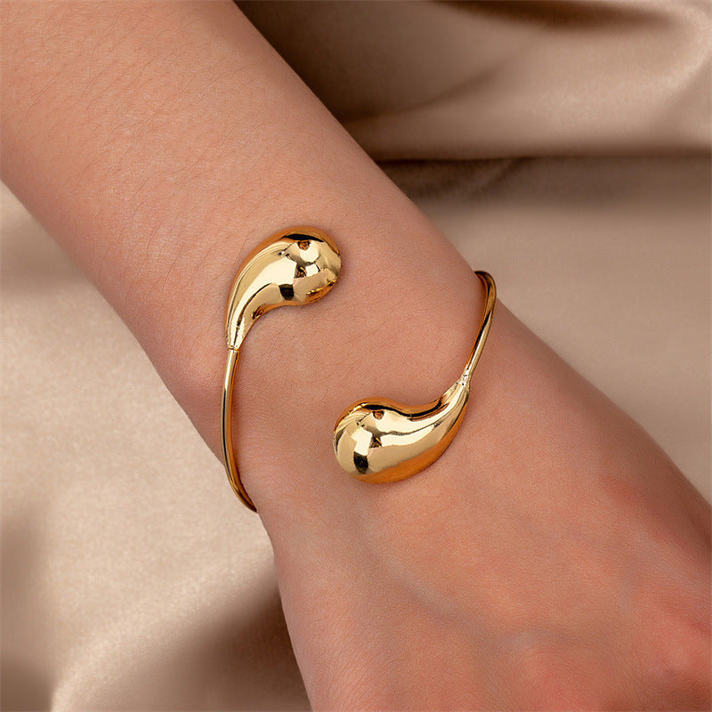 Gold Water Drop Bracelet - Bless Charm