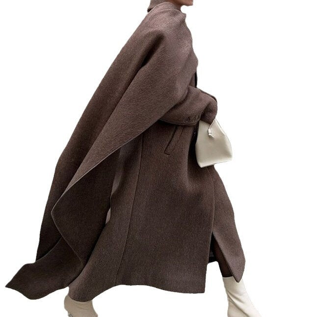 Collar Woolen Coat - Bless Charm