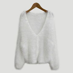 Mink Long-sleeved Knitted Cardigan For Women - Premium Top from Bless Charm - Just $0! Shop now at Bless Charm